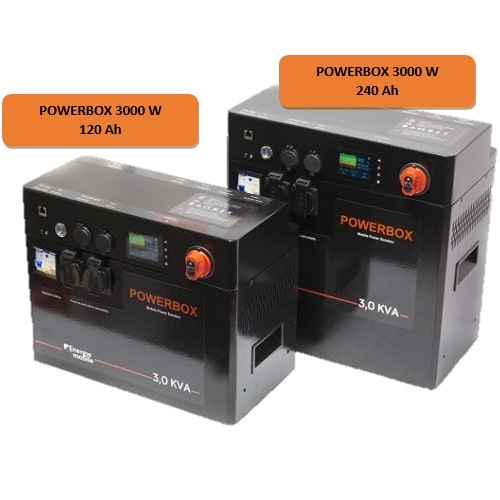 Station d'energie POWERBOX 3000 en vente sur la boutique en ligne de Captivan Vue principale de 3/4