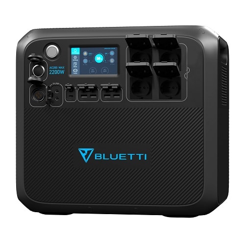 Station d'énergie Batterie solaire AC200Max Bluetti en vente sur la boutique en ligne de Captivan