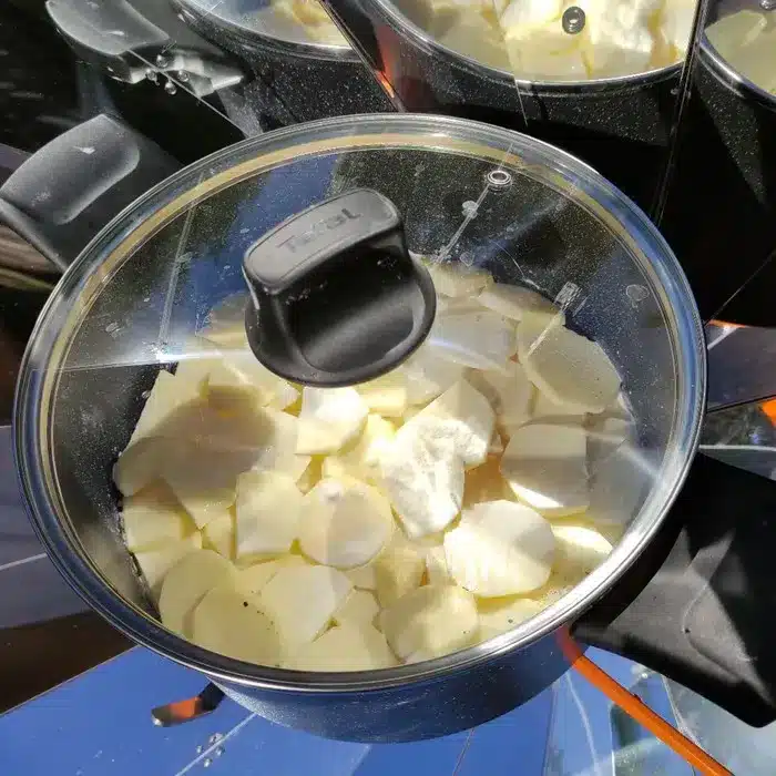 gratin dauphinois au four solaire au repos