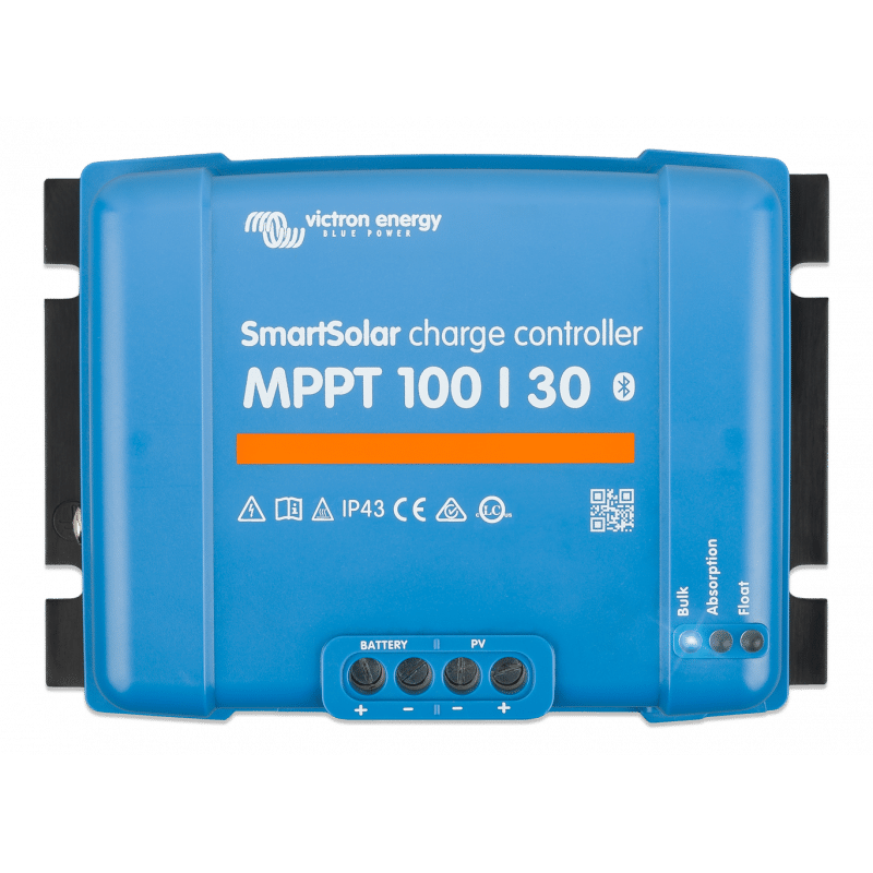 Régulateur SmartSolar Victron Energy 100/30 vu de haut