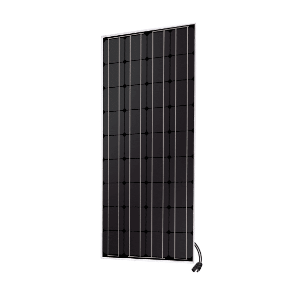 Panneau solaire unisun 100W sur fond blanc