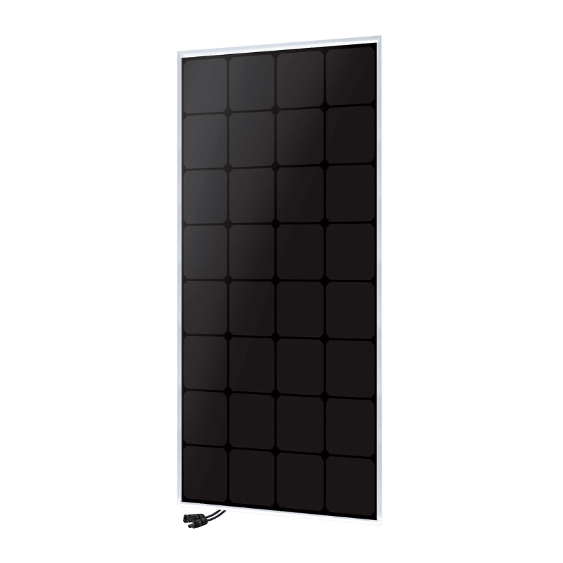Panneau solaire 200W BackContact sur fond blanc