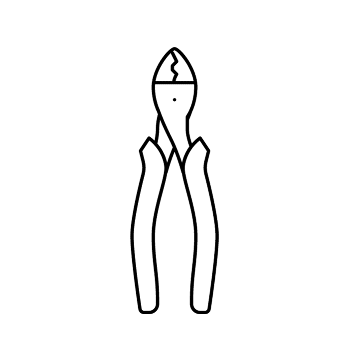 Icon d'une pince coupante