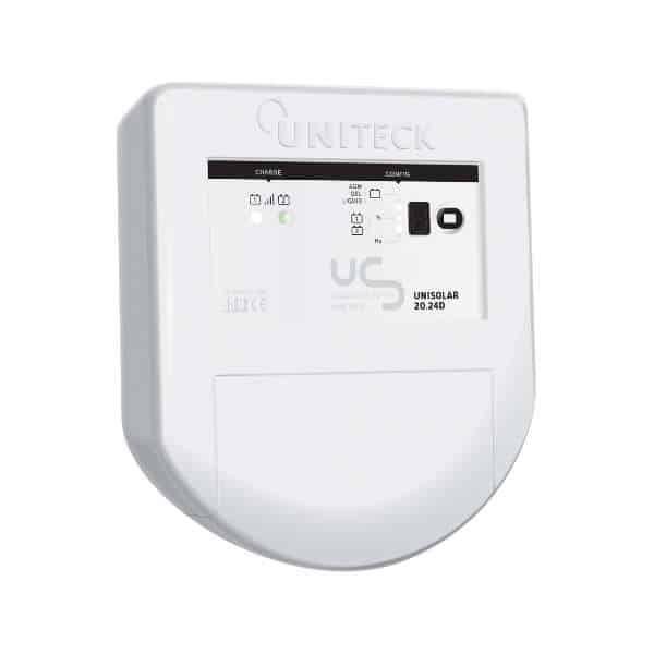 Régulateur solaire UNISOLAR PWM 20D de face