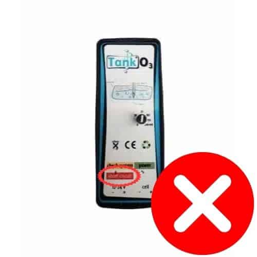 Image du tankO3 avec une cellule défectueuse