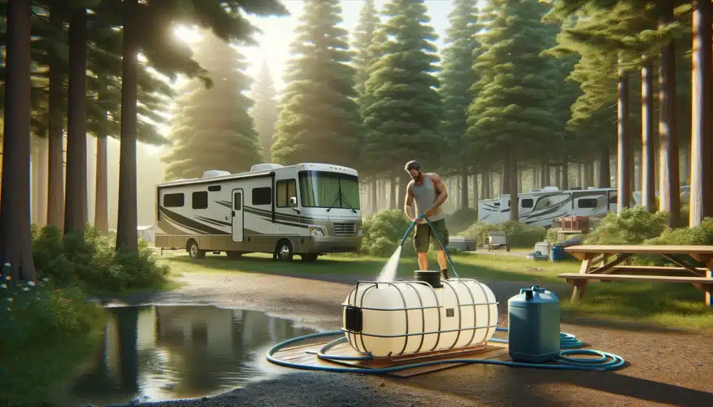 BIEN NETTOYER ET DÉSINFECTER LE RÉSERVOIR D'EAU PROPRE EN CAMPING-CAR​