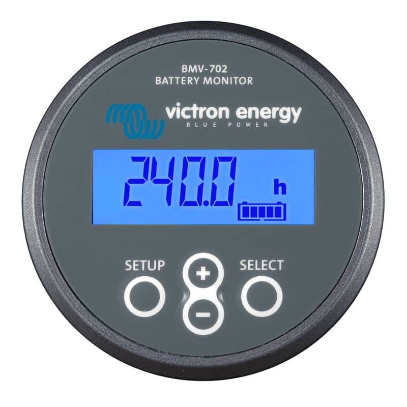 Contrôleur intelligent / afficheur de batteries BMV 702 Victron vu de face