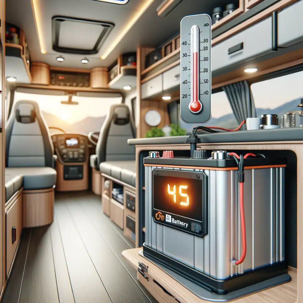 Batterie en surchauffe dans un camping-car