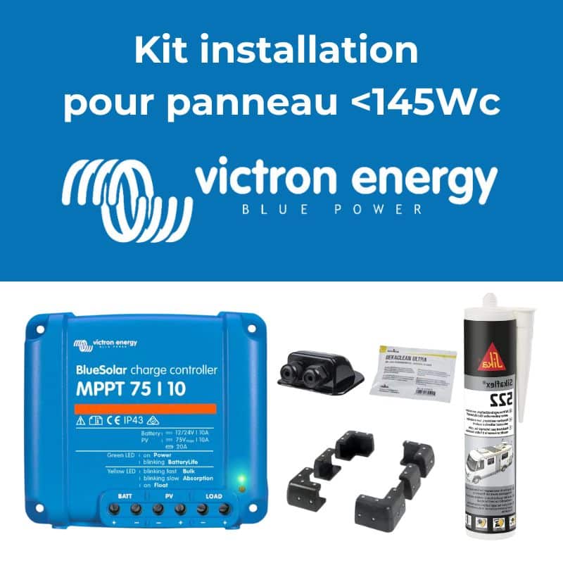 Kit installation solaire Panneau rigide (145Wc) Victron