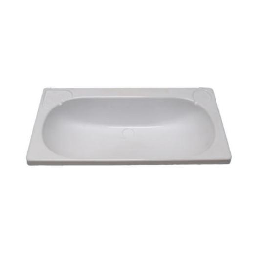 REIMO LAVABO ENCASTRÉ 665 X 330 MM, Captivan, lavabo pratique et esthétique pour salle de bain et aménagement en fourgon ou camping-car.