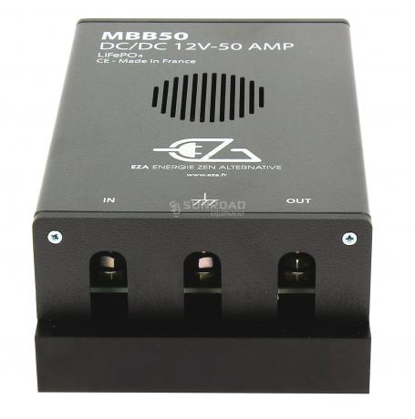 Booster de charge MBB - 50A de Captivan, optimisé pour charger batterie cellule avec moteur en marche, à partir de 11,2V.