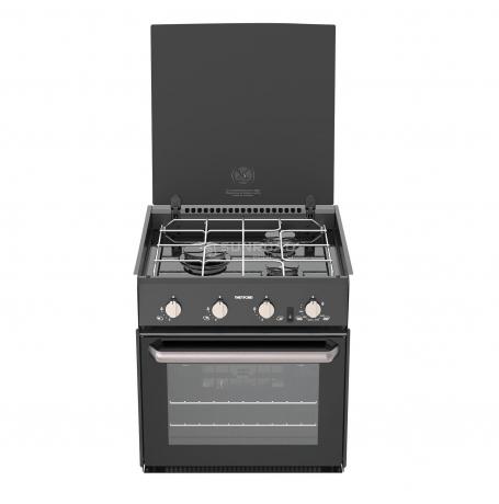 Cuisinière à gaz Triplex de Captivan, design contemporain, facile à nettoyer, matériaux de haute qualité pour une cuisine optimale.