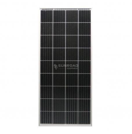 Panneau solaire E-SSENTIAL FLAT Eza de Captivan, cellules monocristallines, profil aluminium léger, aérodynamisme pour véhicules de loisirs.