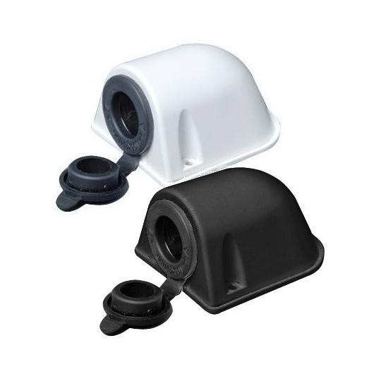 PRISE 12V EN SAILLIE OSCULATI de Captivan, prise étanche type allume-cigare pour bateau ou camping-car, fixation intérieur/extérieur.
