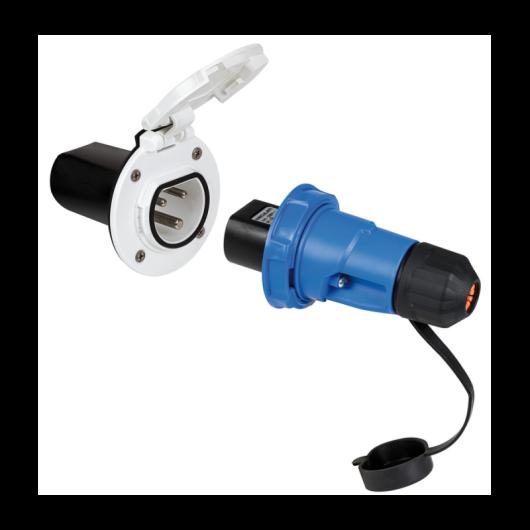 RACCORDEMENT ÉLECTRIQUE 230 V 3P CRUISER - 32 A OSCULATI chez Captivan, connexion étanche et sécurisante pour bateaux à voile ou à moteur.