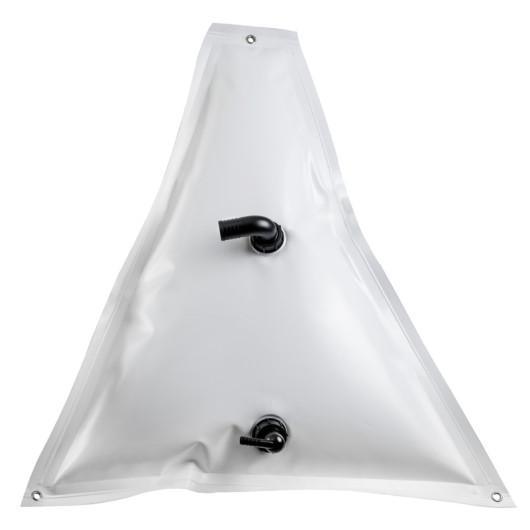 RÉSERVOIR À EAU SOUPLE RENFORCÉ TRIANGULAIRE OSCULATI par Captivan, idéal pour bateau, camping-car, 55 et 100 L, raccords G 1 ½.