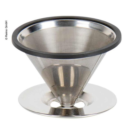 CAMP4 FILTRE À CAFÉ INOX de Captivan, filtre en acier inox pour café au bateau, camping-car, randonnée et camping.