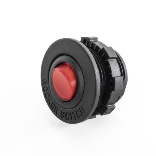 CARBEST MODULE INTERRUPTEUR 12 V chez Captivan, interrupteur à bascule ON/OFF avec voyant rouge pour équipements DC dans fourgons ou bateaux.