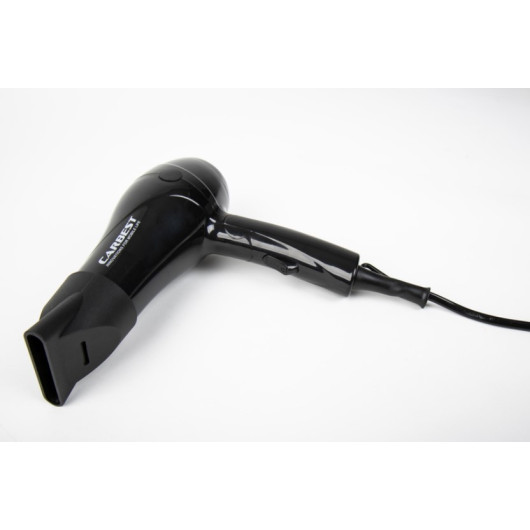 CARBEST SÈCHE-CHEVEUX 230V / 700W chez Captivan, pliable, idéal pour camping-car et bateau, fonctionnant sur convertisseur 1100W.