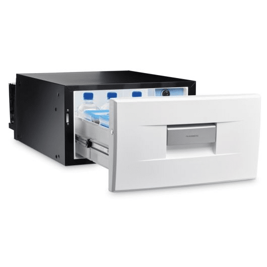 COOLMATIC CD 30 | BLANC DOMETIC par Captivan, réfrigérateur tiroir 30 L pour bateaux et camping-cars, alimentation 12/24 V DC.