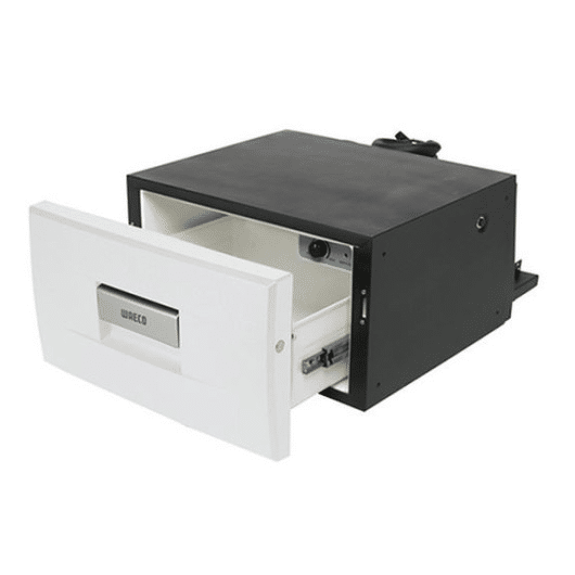 COOLMATIC CD 20W DOMETIC, Captivan - Tiroir réfrigérant 12/24V pour bateau, camping-car ou fourgon avec façade blanche.