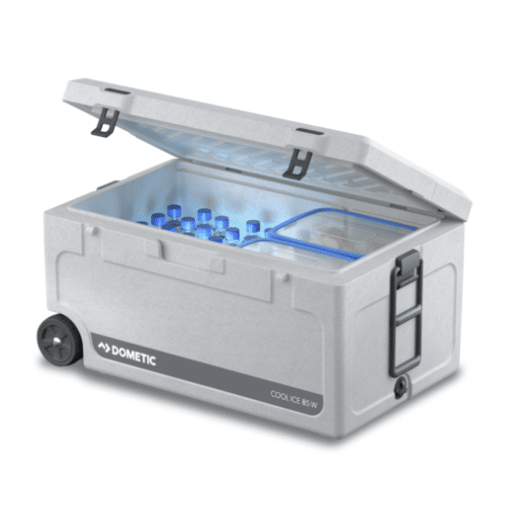 COOL-ICE CI 85W DOMETIC chez Captivan, glacière rigide 86 L avec roulettes, idéale pour bateau et camping-car, garantie 5 ans.