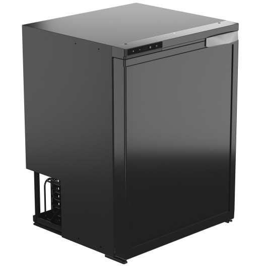 Réfrigérateur a compression BOO CR65 double ouverture Noir 65 litres chez Captivan, idéal pour van aménagé et bateau, contrôle via Bluetooth.