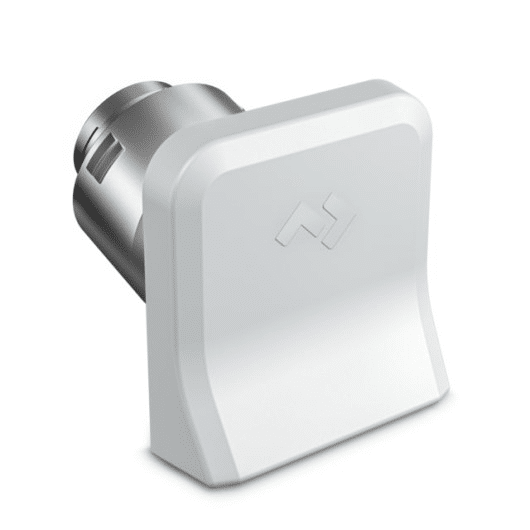 TWINBOOST EDB | VENTOUSE ADMISSION & ÉCHAPPEMENT DOMETIC de Captivan, design épuré, 116x116 mm, disponible en blanc, gris brume et gris ardoise.
