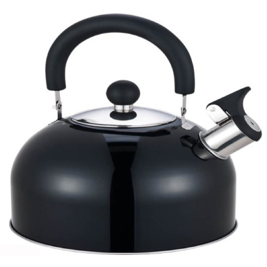 CAMP4 BOUILLOIRE CHIARA COMPACT, Captivan, bouilloire à sifflet inox 1,8 L, idéale pour la cuisine en bateau ou camping-car.