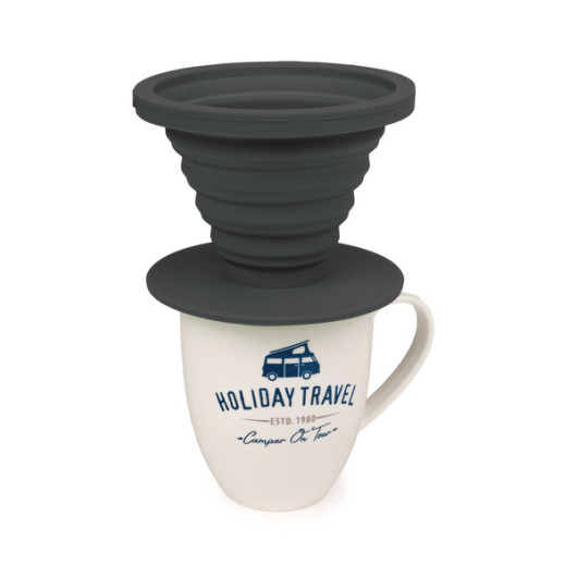 CAMP4 FILTRE À CAFÉ EN SILICONE de Captivan, un accessoire pratique pour déguster votre café sans machine à café.