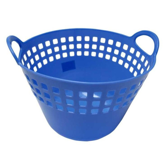 CAMP4 PANIÈRE À LINGE LUISE de Captivan, panier compact et élégant pour camping-car, bateau, 41 x H 30 x ø 28 cm.