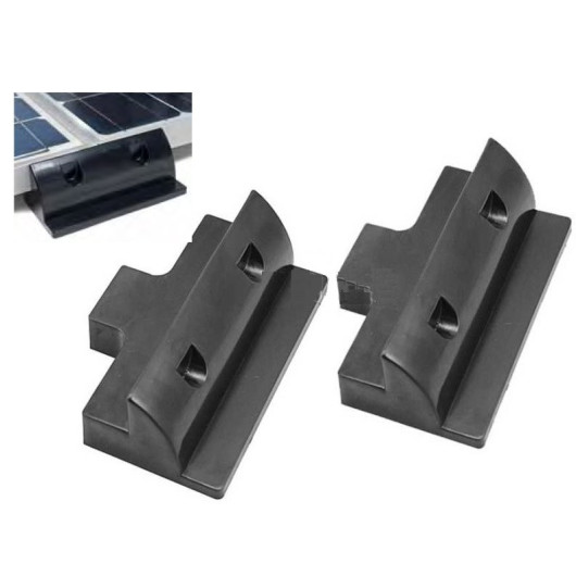 CARBEST FIXATION LATÉRALE, Captivan, charnière pour panneaux solaires, collage sur toit camping-car ou bateau, lot de 2 pièces.