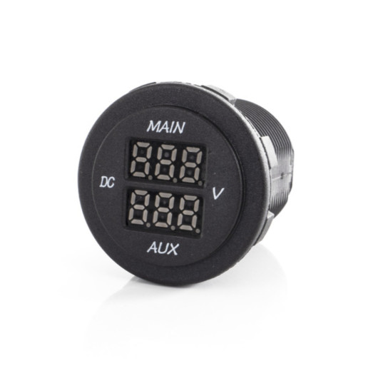 CARBEST MODULE DOUBLE VOLTMÈTRE - Captivan : voltmètre LCD pour mesurer de 10 à 60 V, idéal pour fourgons, camping-cars et bateaux.