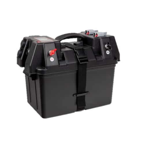 CARBEST POWERCUBE de Captivan : bac à batterie précablé avec sortie USB, idéal pour camping-car, bateau, batteries Gel, AGM & Lithium.