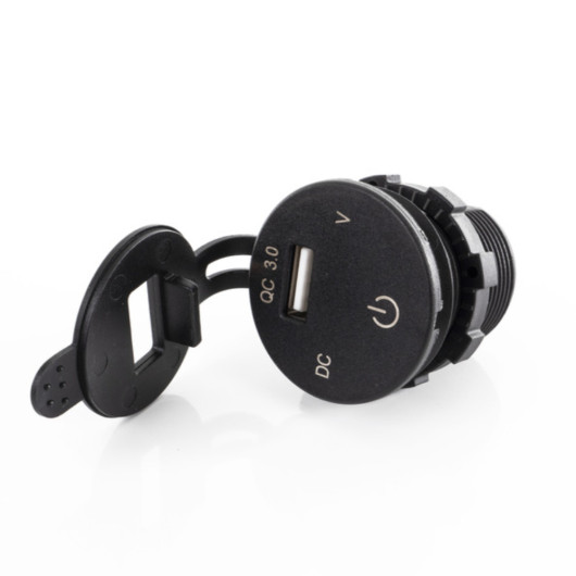 CARBEST MODULE VOLTMÈTRE + PRISE USB disponible chez Captivan : 2 en 1 pour visualiser la tension et charger smartphone dans camping-car.