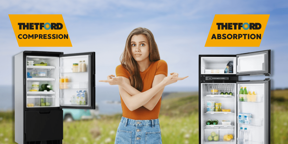Que choisir entre un frigo à compression ou à absorption, de la marque Thetford?